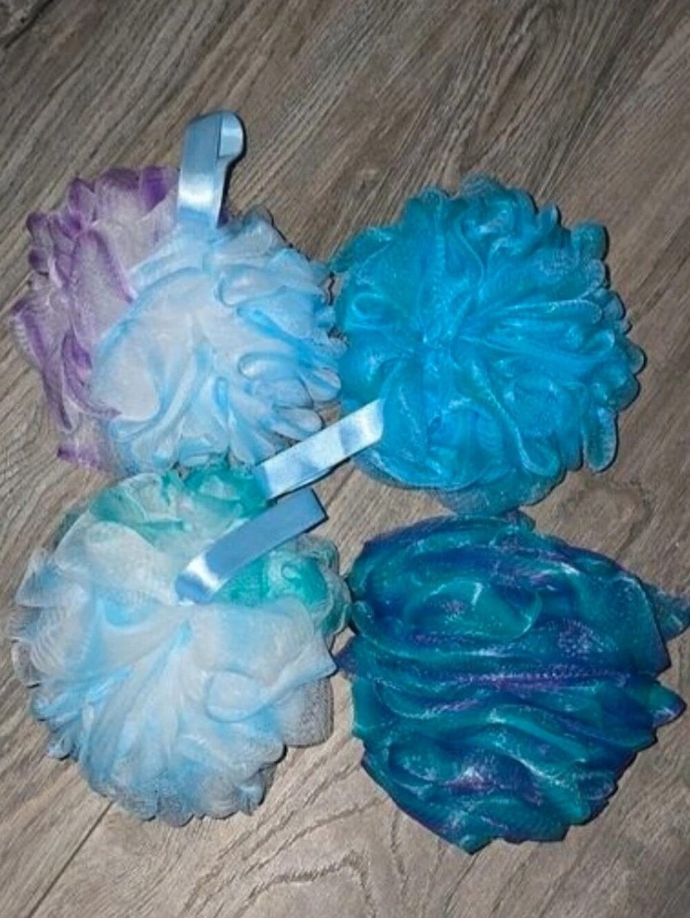 Bath Loofah Set - Multi Blue Bath Sponge Loofahs
